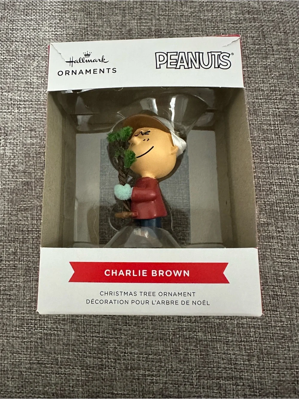 Hallmark Peanuts Charlie Brown with Tree Christmas Ornament